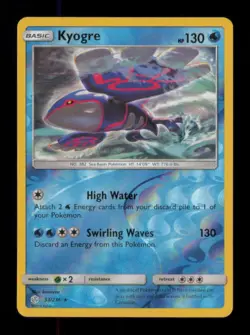 REVERSE HOLO KYOGRE RARE 53/236 NM POKEMON - Image 1