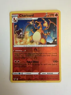 Pokemon TCG Vivid Voltage Charizard 025/185 Reverse Holo LP - Image 1