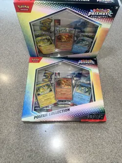 Pokemon TCG Prismatic Evolutions Poster Collection Box Sealed Lot Of 2 - Image 1