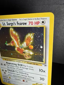 2000 Pokemon Gym Heroes Lt. Surge's Fearow 7/132 Holo Rare NM - Image 3