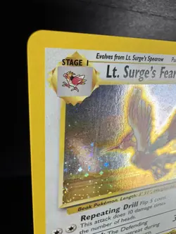 2000 Pokemon Gym Heroes Lt. Surge's Fearow 7/132 Holo Rare NM - Image 5