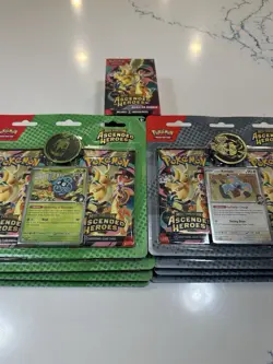 Pokemon TCG Lot Of 9! Ascended Heroes Bundle & 8 (2 Pack Blisters) - Image 1