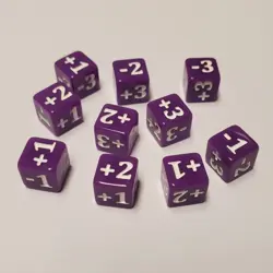 10x Purple Micro CCG Stats and Damage Modifier Dice for Disney Lorcana MTG +More - Image 3