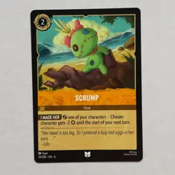 Scrump 33/204 Disney Lorcana Azurite Sea Regular Uncommon Card NM - Image 1