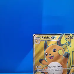 Pokemon Raichu GX SM90 Full Art Holo Black Star Promo Card NM Condition - Image 2