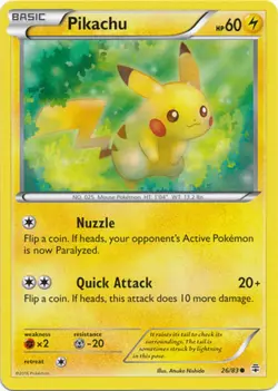 POKEMON CARD PIKACHU 26/83 NO 025 MOUSE POKEMON TCG CCG - Image 1