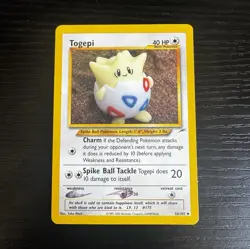 Pokemon Togepi 56/105 Neo Destiny Uncommon Regular Unlimited Card English 2000 - Image 1
