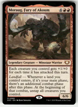 Moraug, Fury of Akoum 89 Commander: Edge of Eternities NM Magic: The Gathering - Image 1