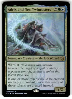 Commander 2021 #9 Adrix and Nev, Twincasters Foil - Image 1