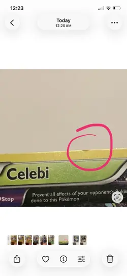 Celebi XY93 XY Full Art Black Star Promo Holo Pokemon Card LP - Image 2