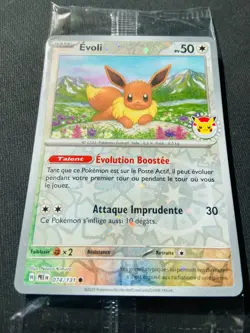 Carte Pokemon Evoli 074/131 Holo Stamp Promo Pokemon Day 2025 SCELLE NEUF - Image 2