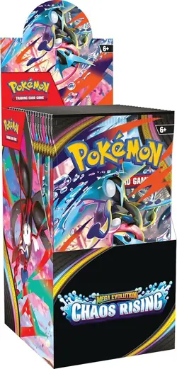 Pokemon Mega Evolution CHAOS RISING Half Booster Box 18 Packs - Sealed and New - Image 3