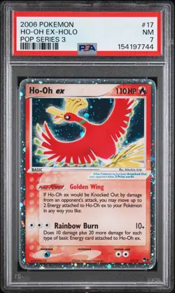 2006 POKEMON POP SERIES 3 #17 HO-OH EX-HOLO PSA 7 - Image 1