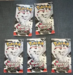 Pokemon TCG White Flare Booster Packs 5x English - Image 1