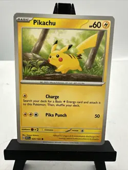 Pikachu 025/165 Pokemon Together 151 Stamped Promo - Image 1