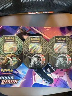 Pokemon TCG Scarlet & Violet Paldean Fates Tins Great Tusk Ex & Iron ThreadsX2 - Image 1