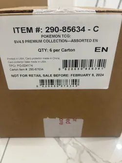 Pokemon SV4.5 Paldean Fates Premium Collection 6 Box Case NEW FACTORY SEALED - Image 1