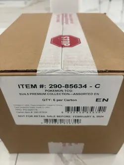 Pokemon SV4.5 Paldean Fates Premium Collection 6 Box Case NEW FACTORY SEALED - Image 2