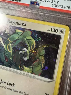 PSA 9 💫Swirl💫2024 Pokemon SWSH029 Sea & Sky Rayquaza Black Star Promo Holo - Image 5