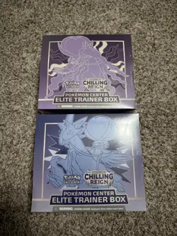 Pokemon Center Exclusive Chilling Reign Elite Trainer Box ETB Set of 2 - Image 1