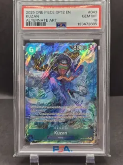 One Piece Op12 English Kuzan Alternate Art Psa 10 - Image 1