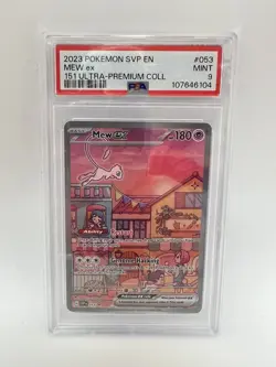 Mew ex SVP 053 151 UPC Promo PSA 9 Mint Graded Pokemon TCG Card - Image 1