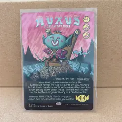Muxus, Goblin Grandee - Borderless - Wizards of Barge Secret Lair MTG - Image 1