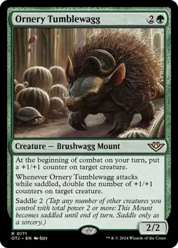 4x MTG Ornery Tumblewagg, NM-Mint, English Outlaws of Thunder Junction - Image 1
