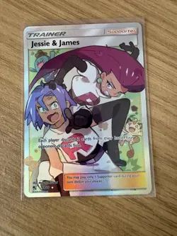 Pokemon Jessie and James 68/68 Ultra Rare Full Art Hidden Fates - NM - Image 1