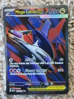 Mega Latias ex 163/132 Me01: Mega Evolution Holo Pokemon TCG NM - Image 1