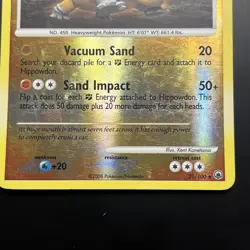 2008 Pokemon Diamond & Pearl Majestic Dawn Hippowdon Reverse Holo #21/100 - Image 4