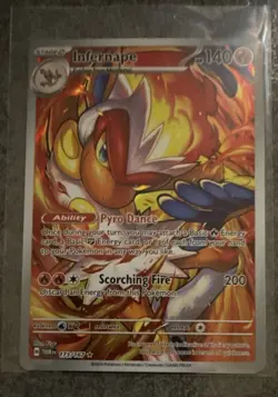Pokemon Infernape 173/167 Twilight Masquerade Illustration Rare Full Art Holo EN - Image 1
