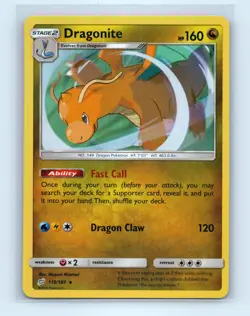 Pokemon tcg SM - Team Up Dragonite Lightly played - Image 1