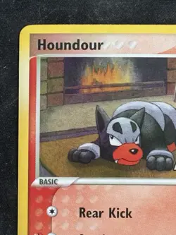 Pokemon TCG Houndour 059/109 Team Rocket Returns Reverse Holo Stamp - Image 2