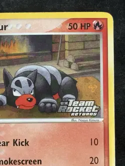 Pokemon TCG Houndour 059/109 Team Rocket Returns Reverse Holo Stamp - Image 3