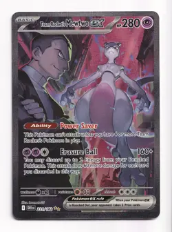 Pokemon TCG Team Rocket's Mewtwo ex 231/182 Destined Rivals SIR (A5) - Image 1