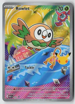 Rowlet 043 Holo Promo ME: Mega Evolution Promo Pokemon Near Mint - Image 1