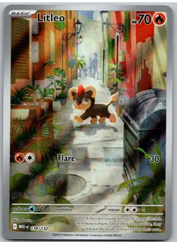 Litleo 139/132 Illustration Rare Mega Evolution Pokemon NM - Image 1