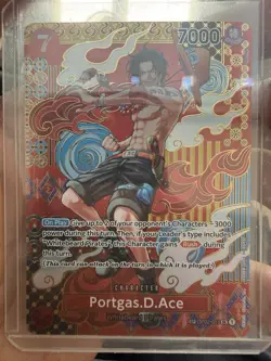 Portgas D. Ace SP OP02-013 SR (Special Parallel) – One Piece Card Game - Image 1