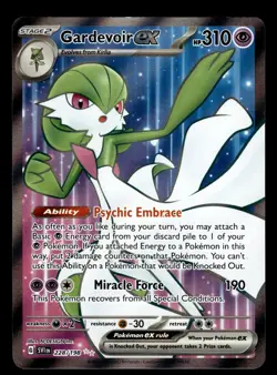 Gardevoir ex 228/198 Ultra Rare Scarlet & Violet Pokemon Card - Image 1