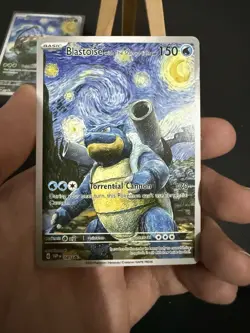 Van Gogh Charizard Blastoise Venusaur Starry Night Pokemon Card TCG DISPLAY CARD - Image 4