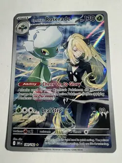 Cynthia's Roserade 184/182 Pokemon TCG Destined Rivals Illustration Rare Nm+. - Image 1