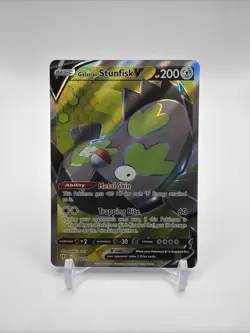 Galarian Stunfisk V 184/189 Holo Ultra Rare - Darkness Ablaze - Pokemon TCG - NM - Image 1