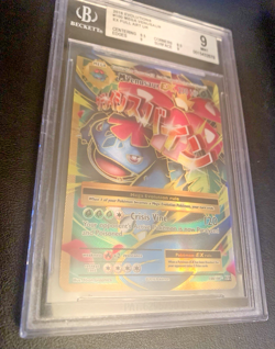 Pokemon 2016 XY Evolutions Full Art M VENUSAUR EX #100 Beckett 9 Mint RARE - Image 4