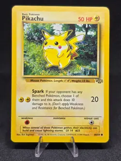 Pokemon TCG Pikachu 60/64 Original Red Cheeks 1999 Jungle Set Never Played NM - Image 1