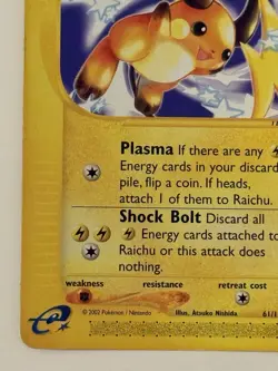 Pokemon TCG Raichu 61/165 Expedition Non-Holo E-Reader - Image 5