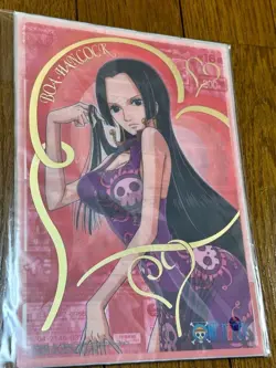 One Piece Jumbo Carddass Clear Plate - Boa Hancock - Image 1