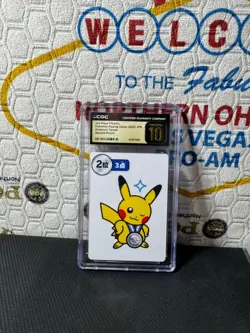 CGC 10 Pristine 2nd Place PIkachu Second Round Taruka 2025 Pokemon Playing Card - Image 1
