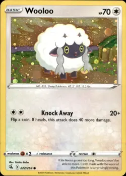 Wooloo 222/264 Holo Promo Miscellaneous Cards & Products Pokemon Holo Near Mint - Image 1