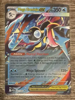 Mega Greninja ex 022/086 Double Rare NM - Chaos Rising | Pokemon TCG - Image 1